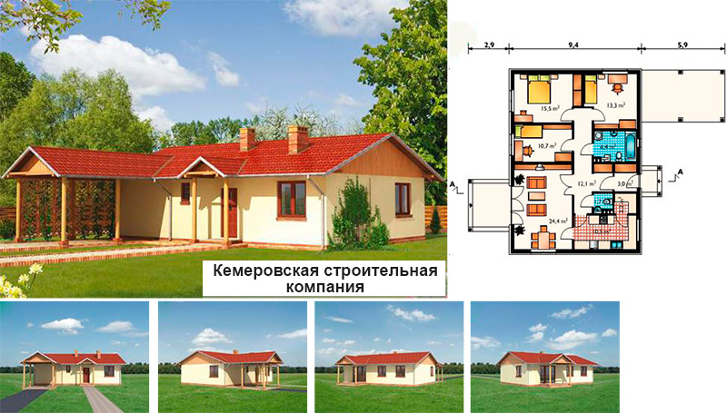 Проект дома № CP-57-07