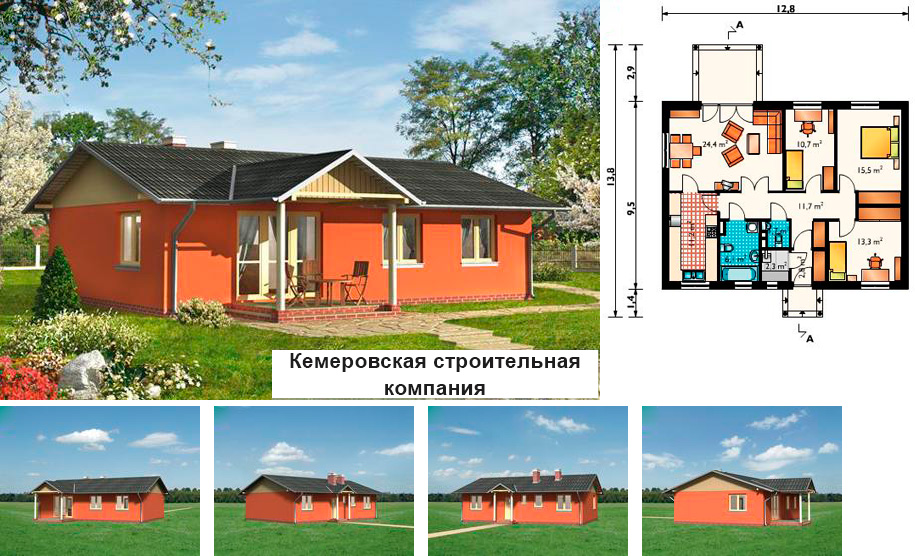Проект дома № CP-57-10